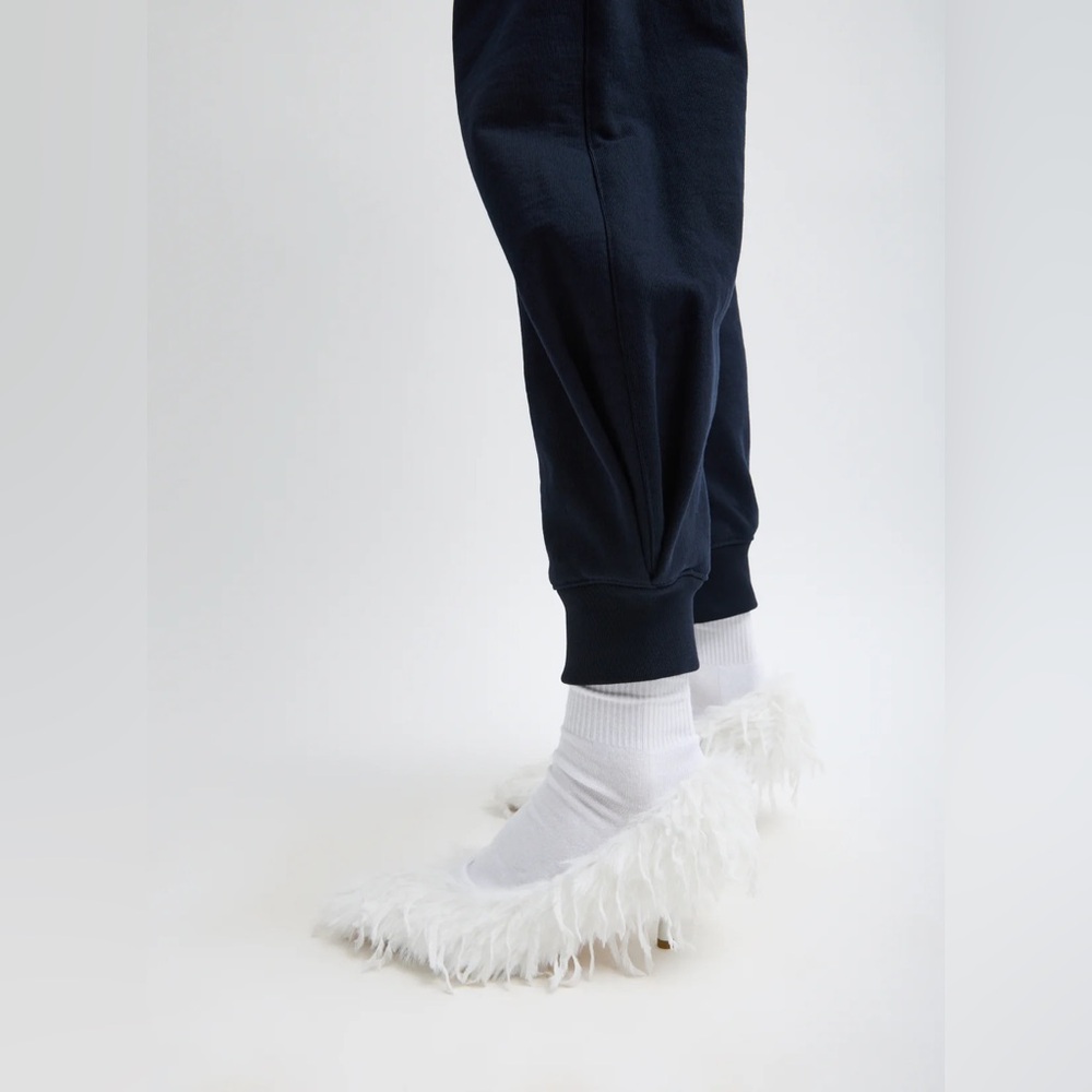 Tibi Calder Sweatpants, Navy - Picture 3 of 4